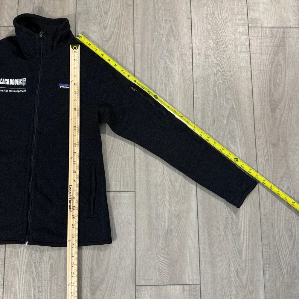 Patagonia Better Sweater Jacket Mens S Black Chicago Booth Full Zip Fleece